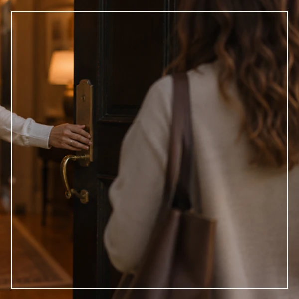 Therapist Opening Door